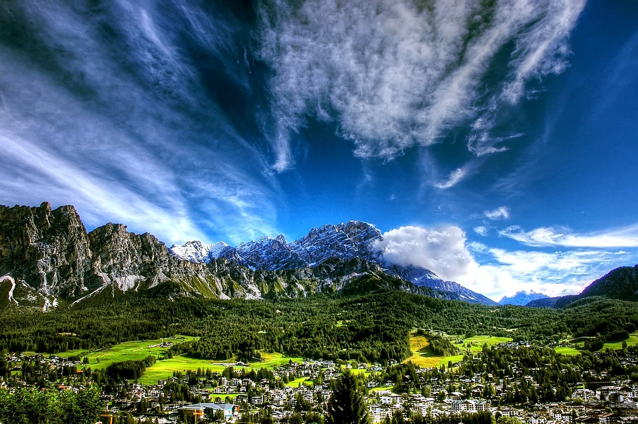 View of Cortina d'Ampezzo