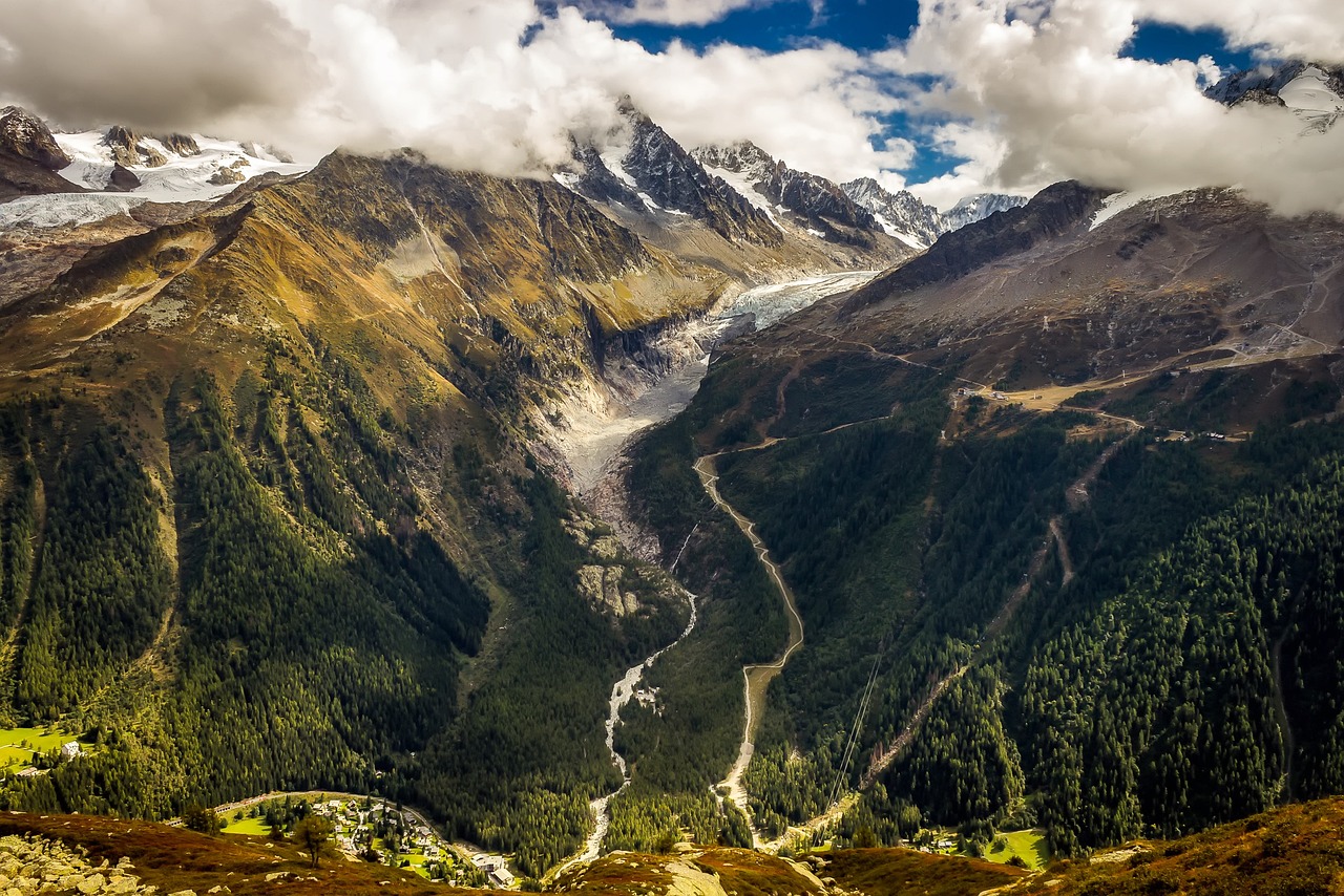 View of Chamonix-Mont-Blanc