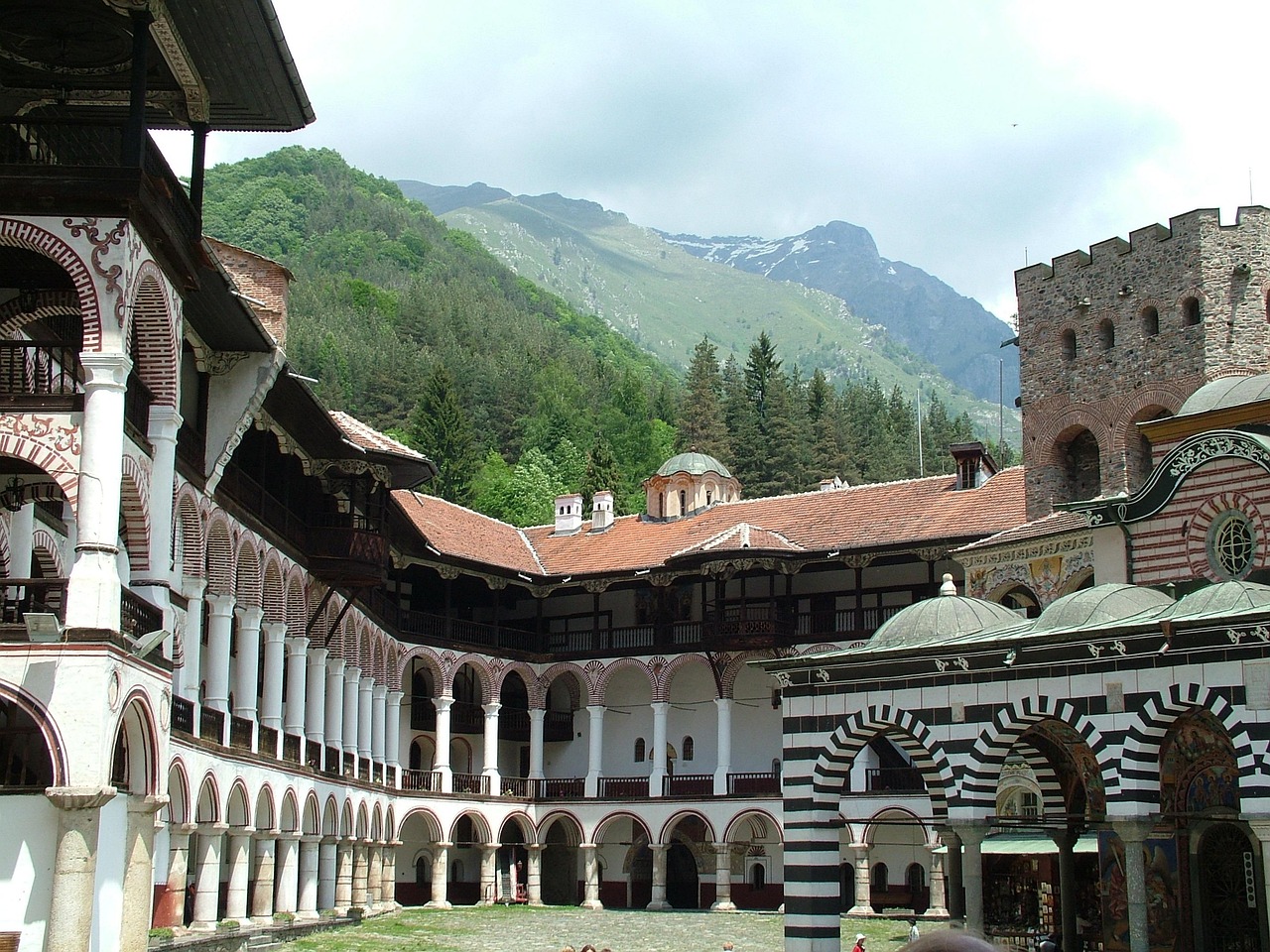 View of Rila Monastery