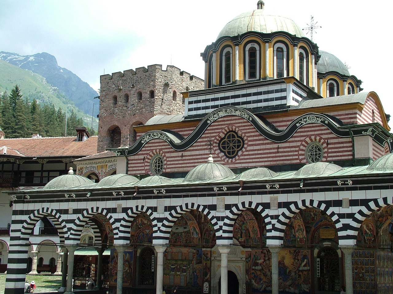 View of Rila Monastery area