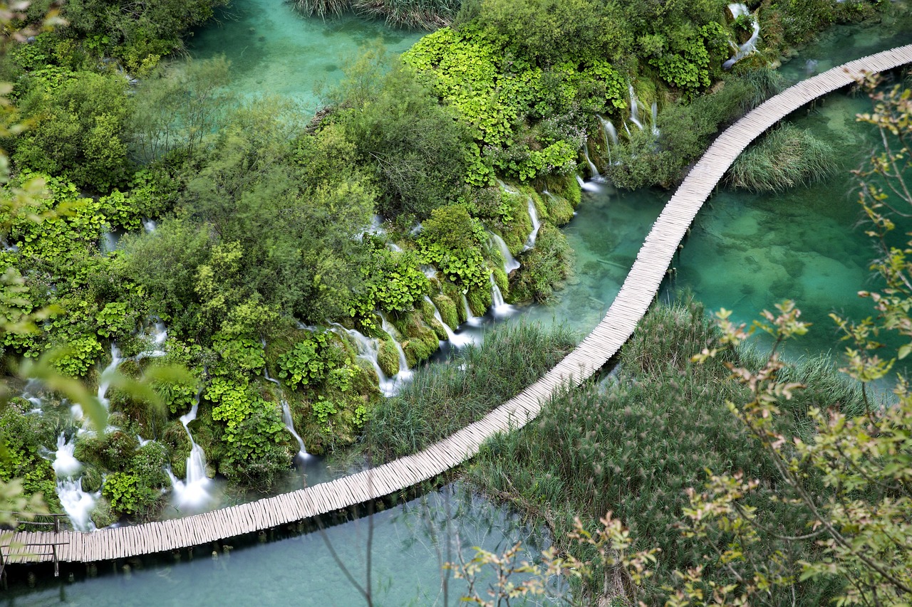 View of Plitvice Lakes National Park