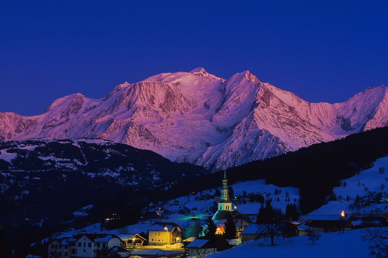 View of Chamonix-Mont-Blanc