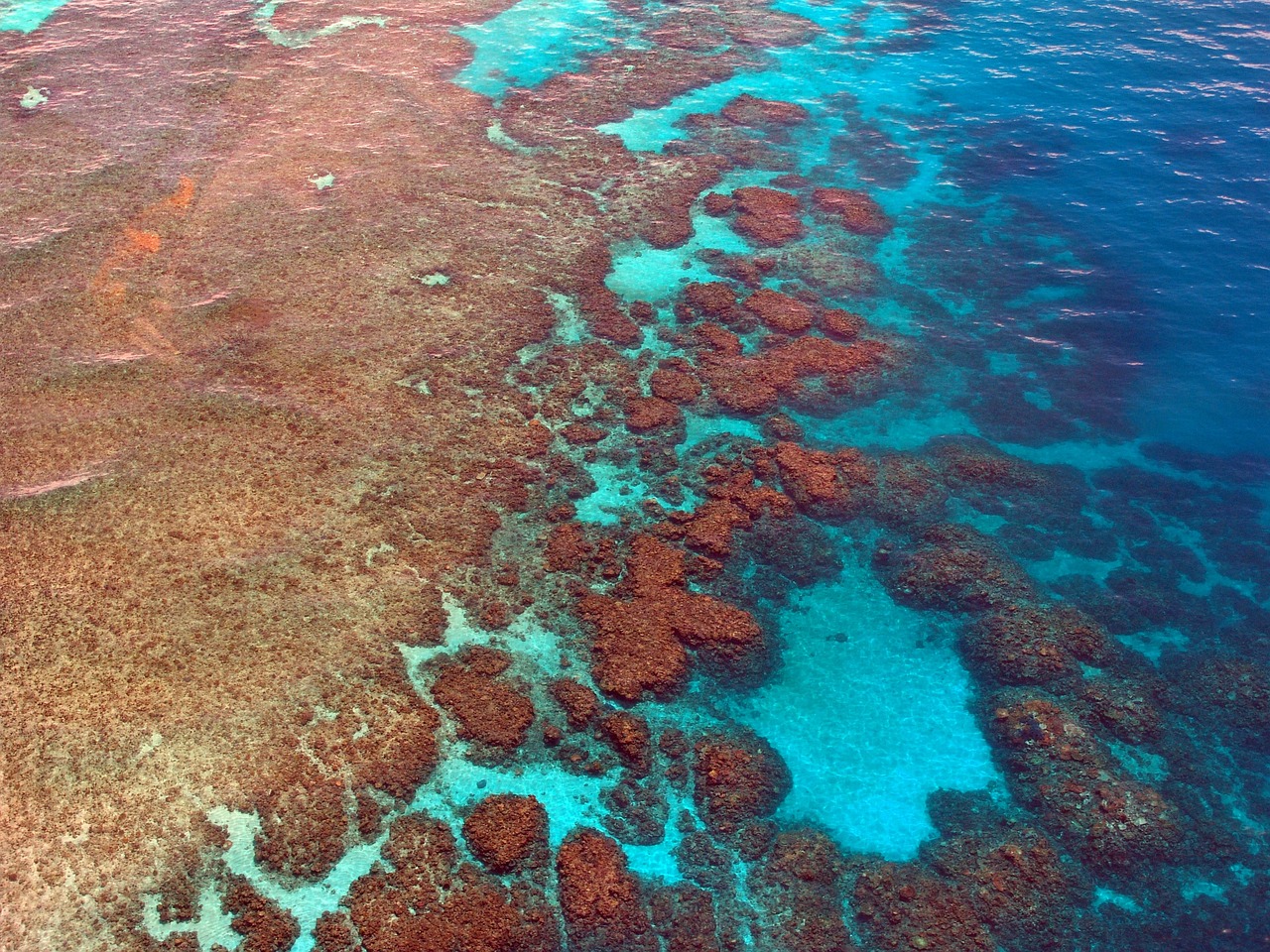 View of Great Barrier Reef